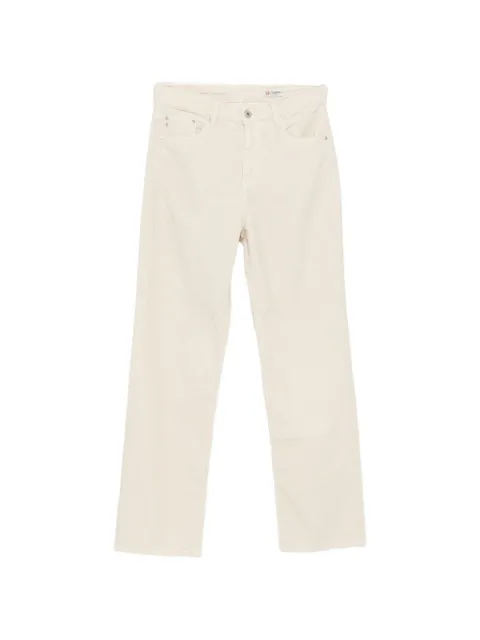 AG Jeans Brinley logo-patch straight-leg jeans