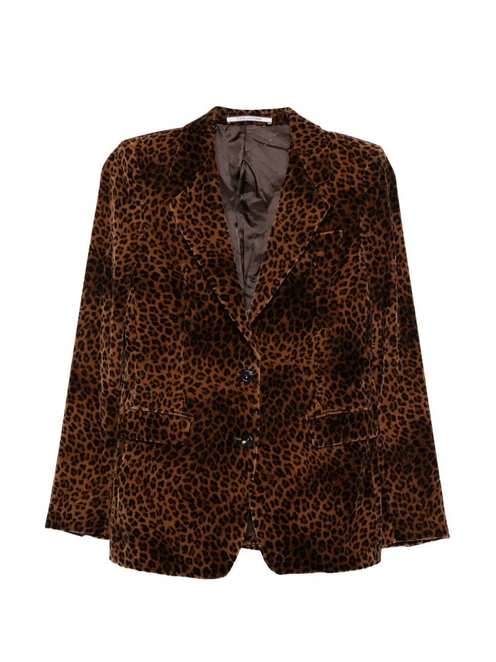 Tagliatore leopard-print blazer - Marron
