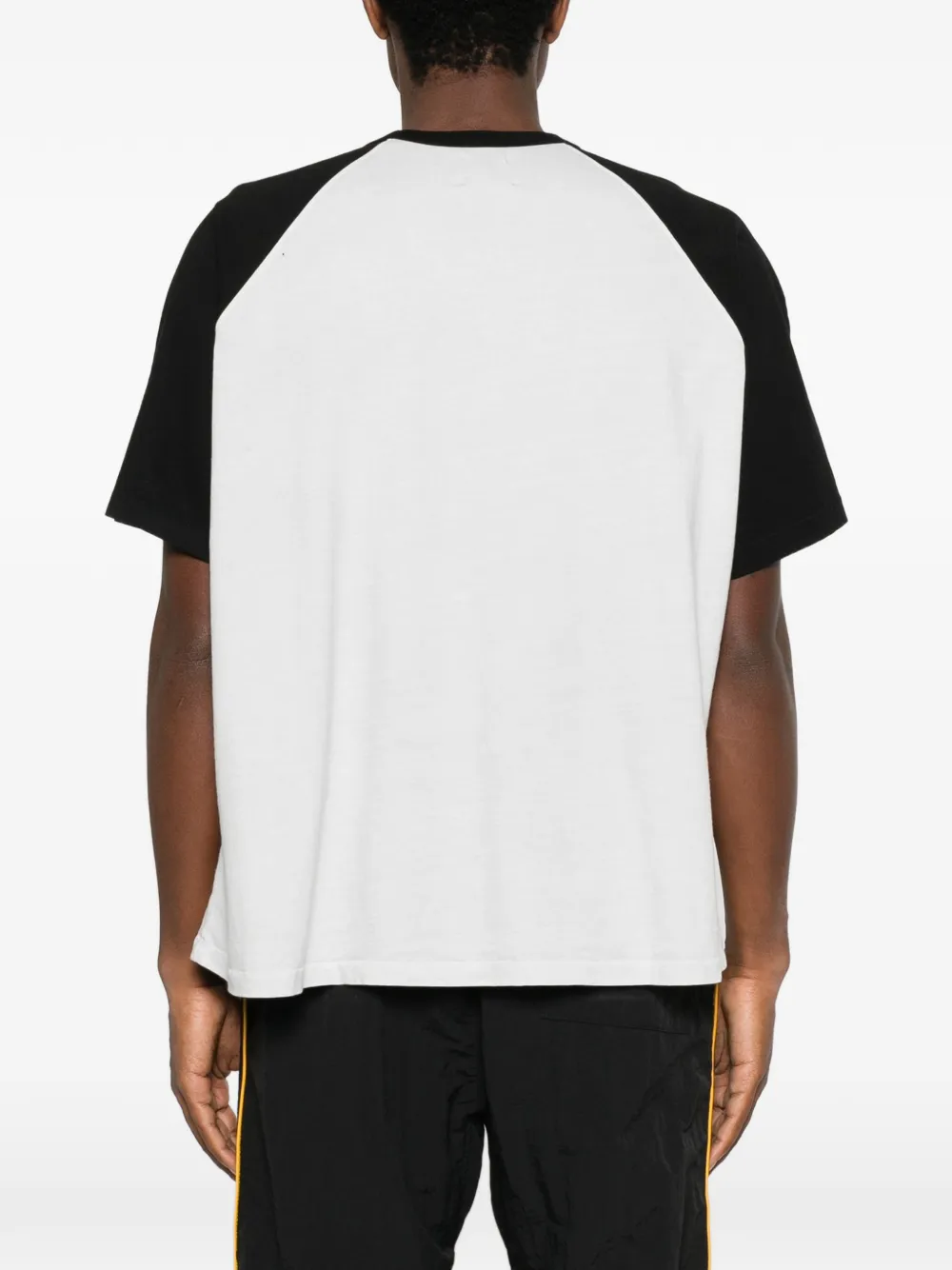 RHUDE logo-print raglan-sleeve T-shirt Grijs