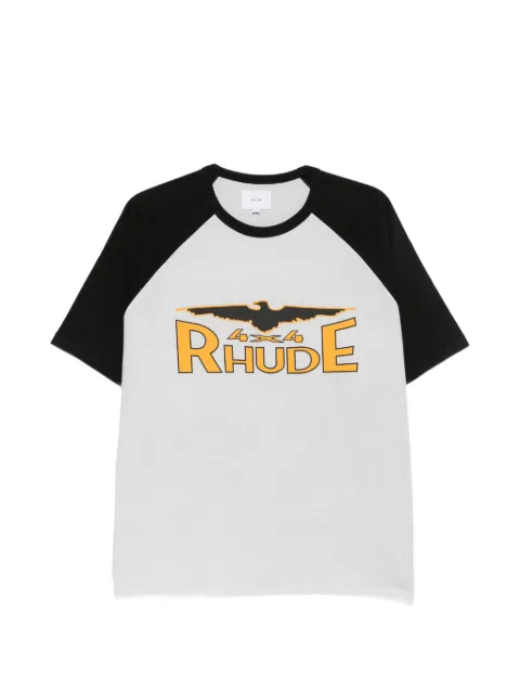RHUDE T-shirt med raglanærmer og logotryk