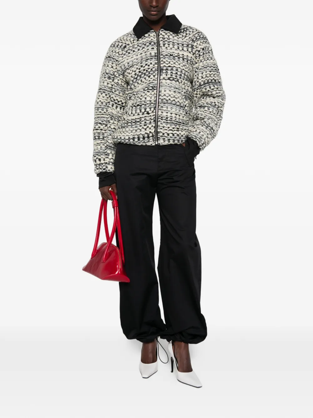 MARBELL Kirsten tweed donsjack Beige