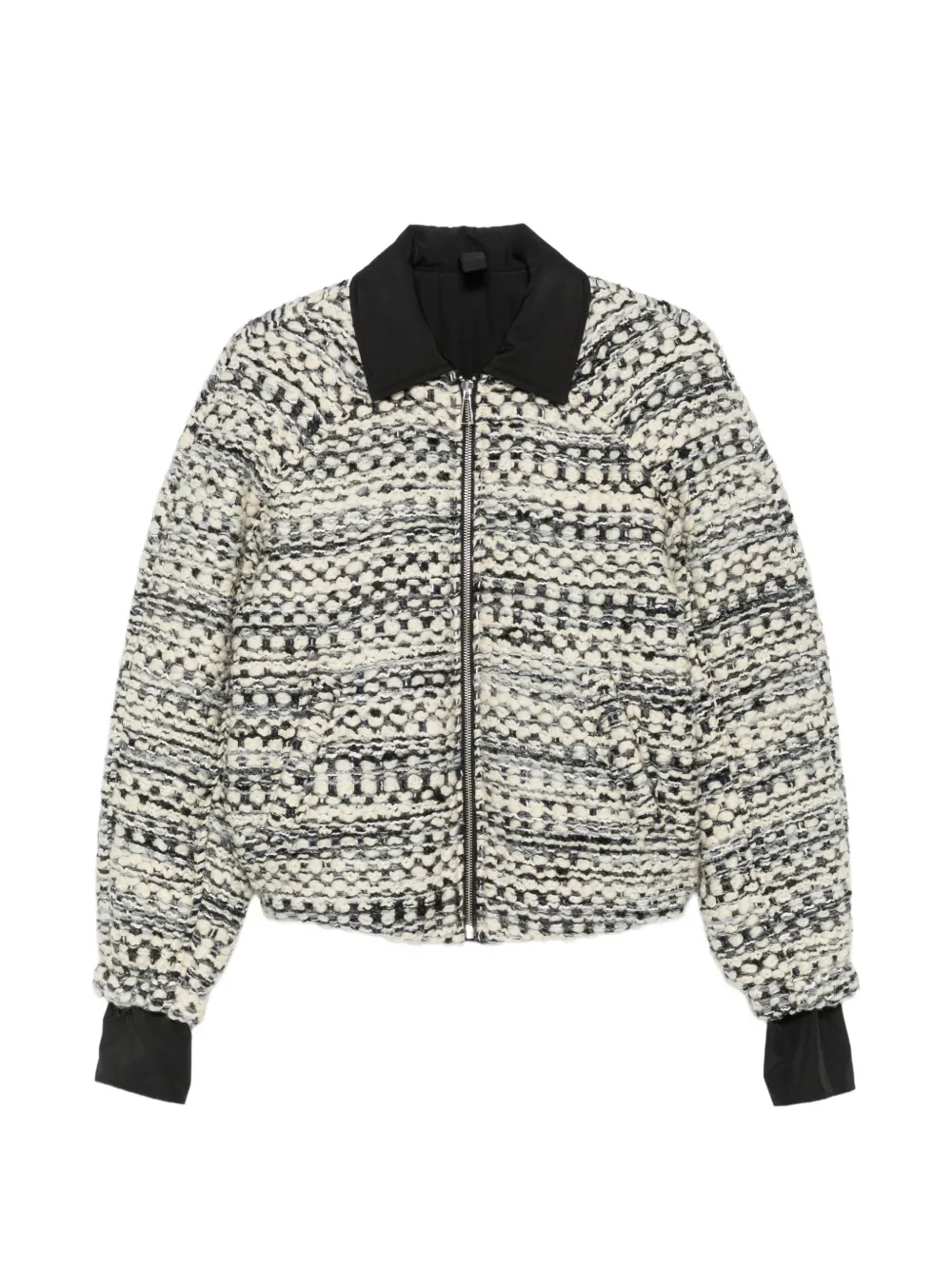 MARBELL Kirsten tweed puffer jacket - Tons neutres