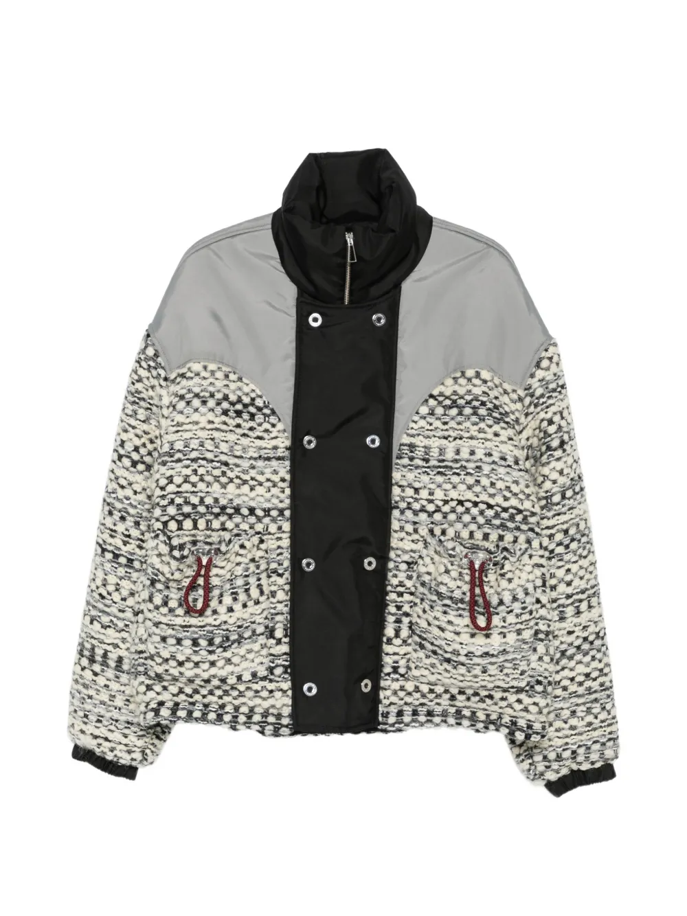 MARBELL Kate tweed puffer jacket - Tons neutres