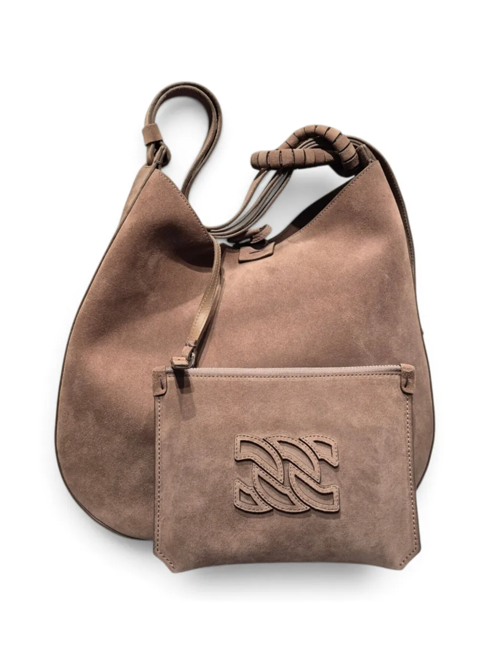 Casadei Vandome suède handtas Beige