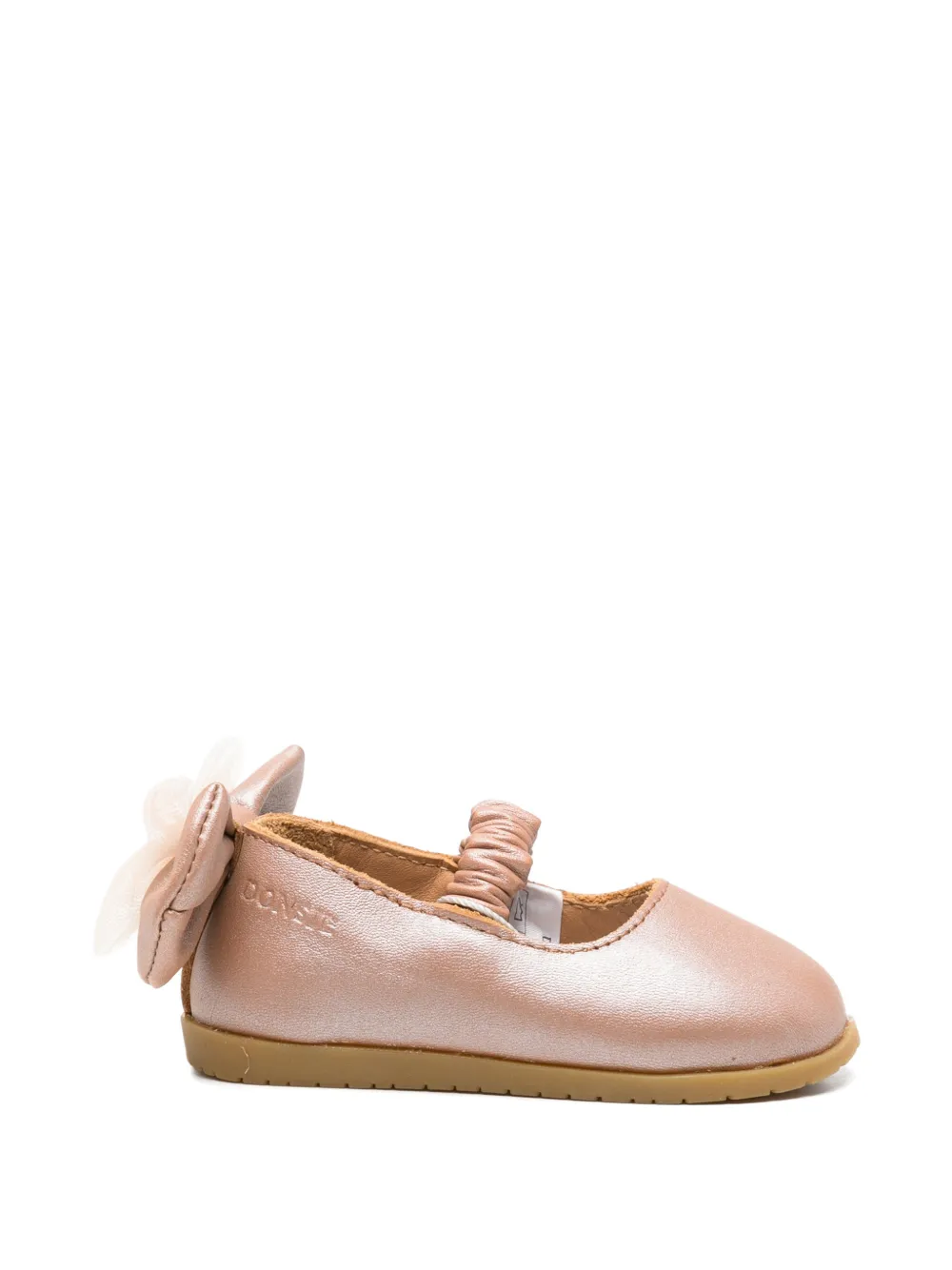 Donsje Lilienne bow-detail metallic leather ballet flats - Rose Donsje Lilienne bow-detail metallic leather ballet flats - Rose