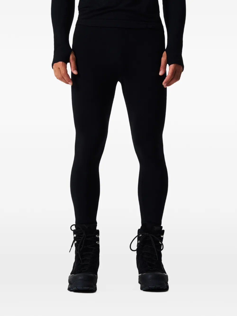 Perfect Moment cashmere blend base layer bottoms Zwart