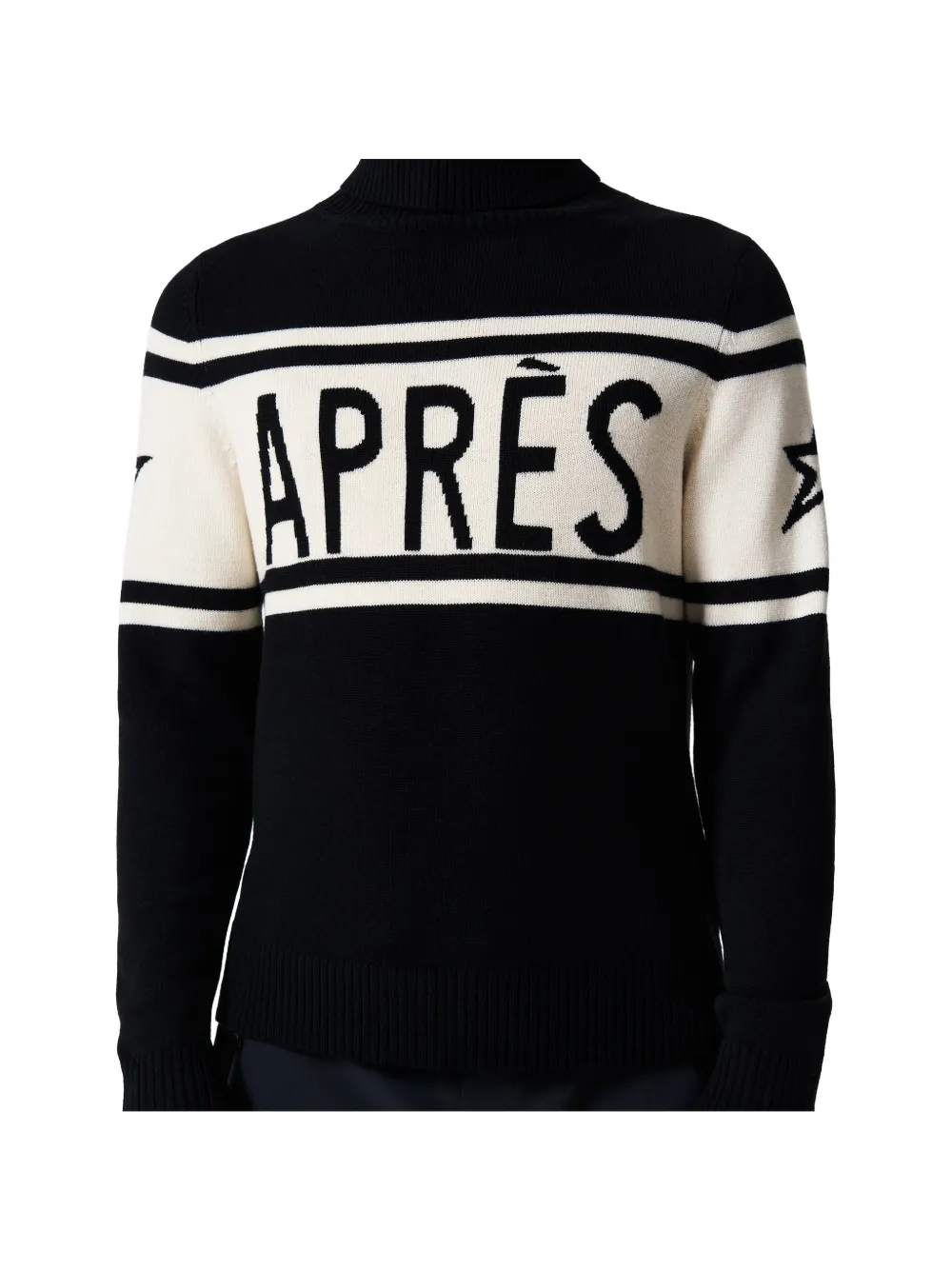 Perfect Moment Après Schild merino-wool sweater Zwart