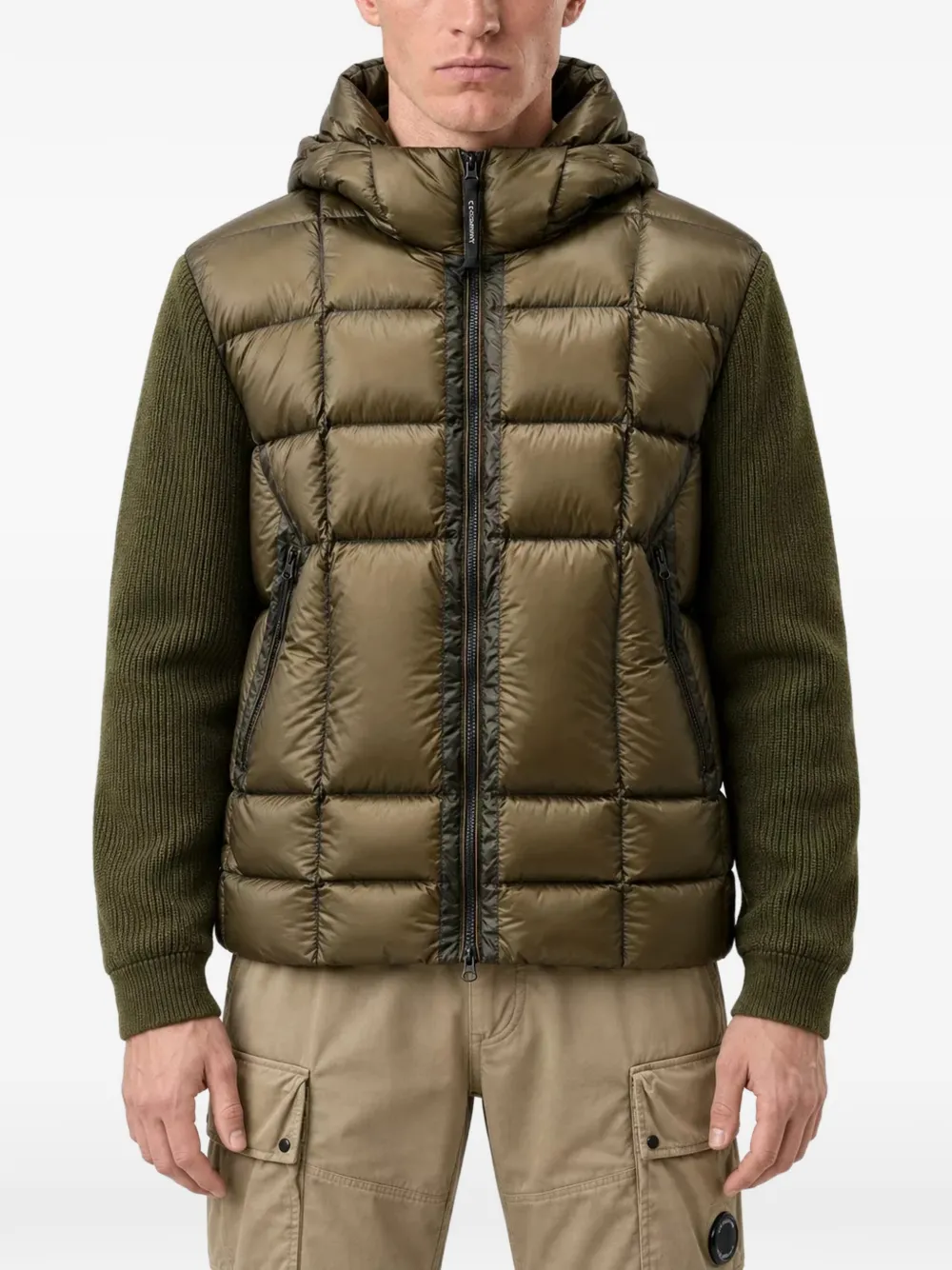 C.P. Company Goggle trui van merinowol Groen