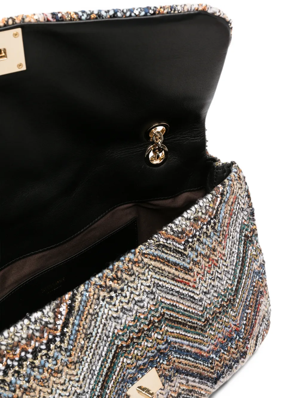 Missoni Schoudertas met zigzagpatroon Grijs