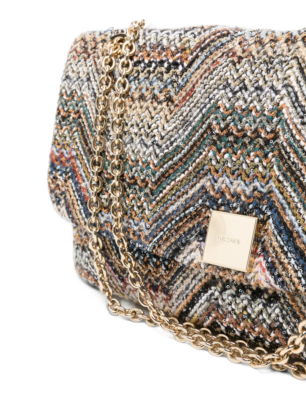 Missoni Schoudertas met zigzagpatroon Grijs
