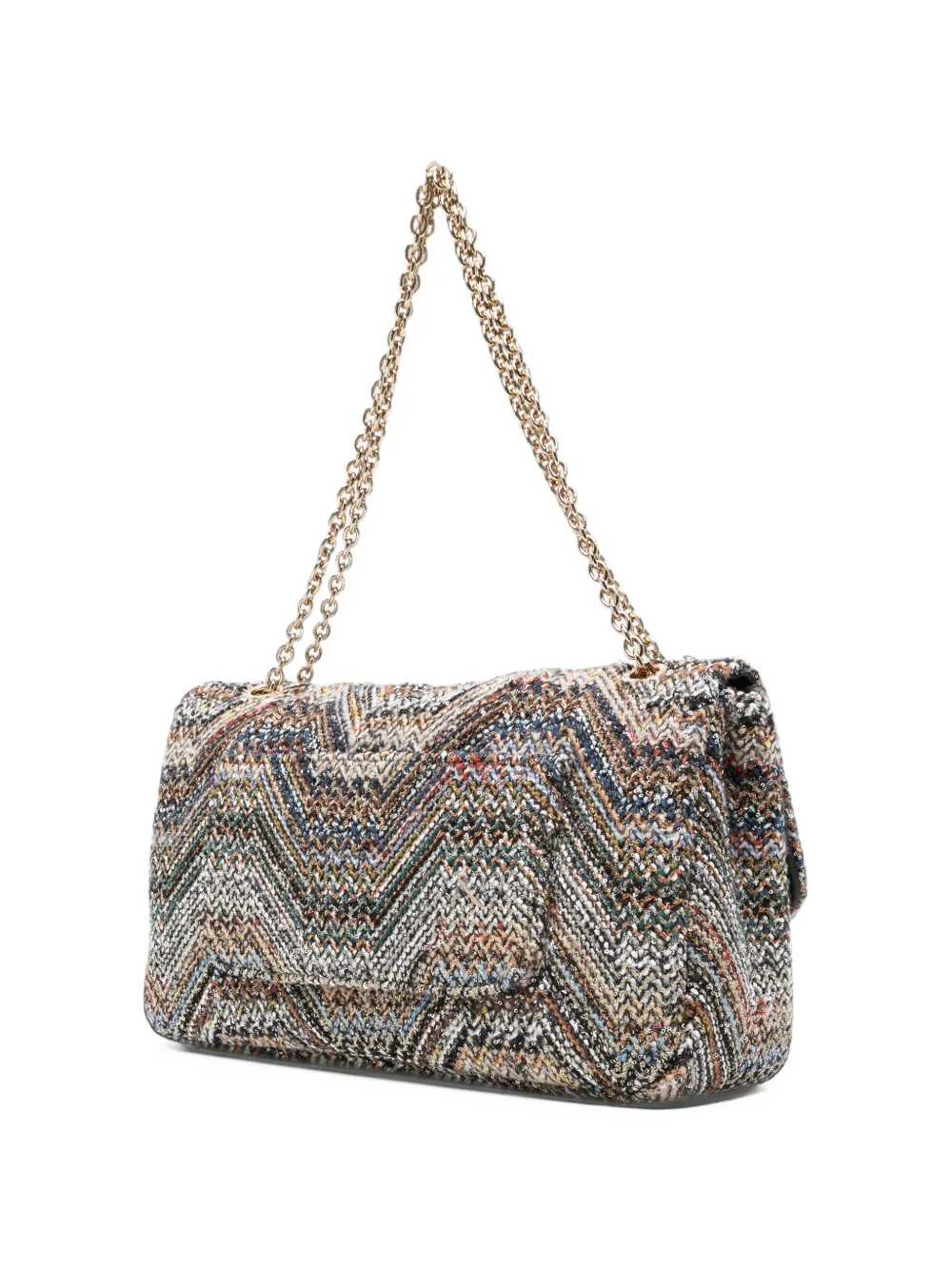 Missoni Schoudertas met zigzagpatroon Grijs