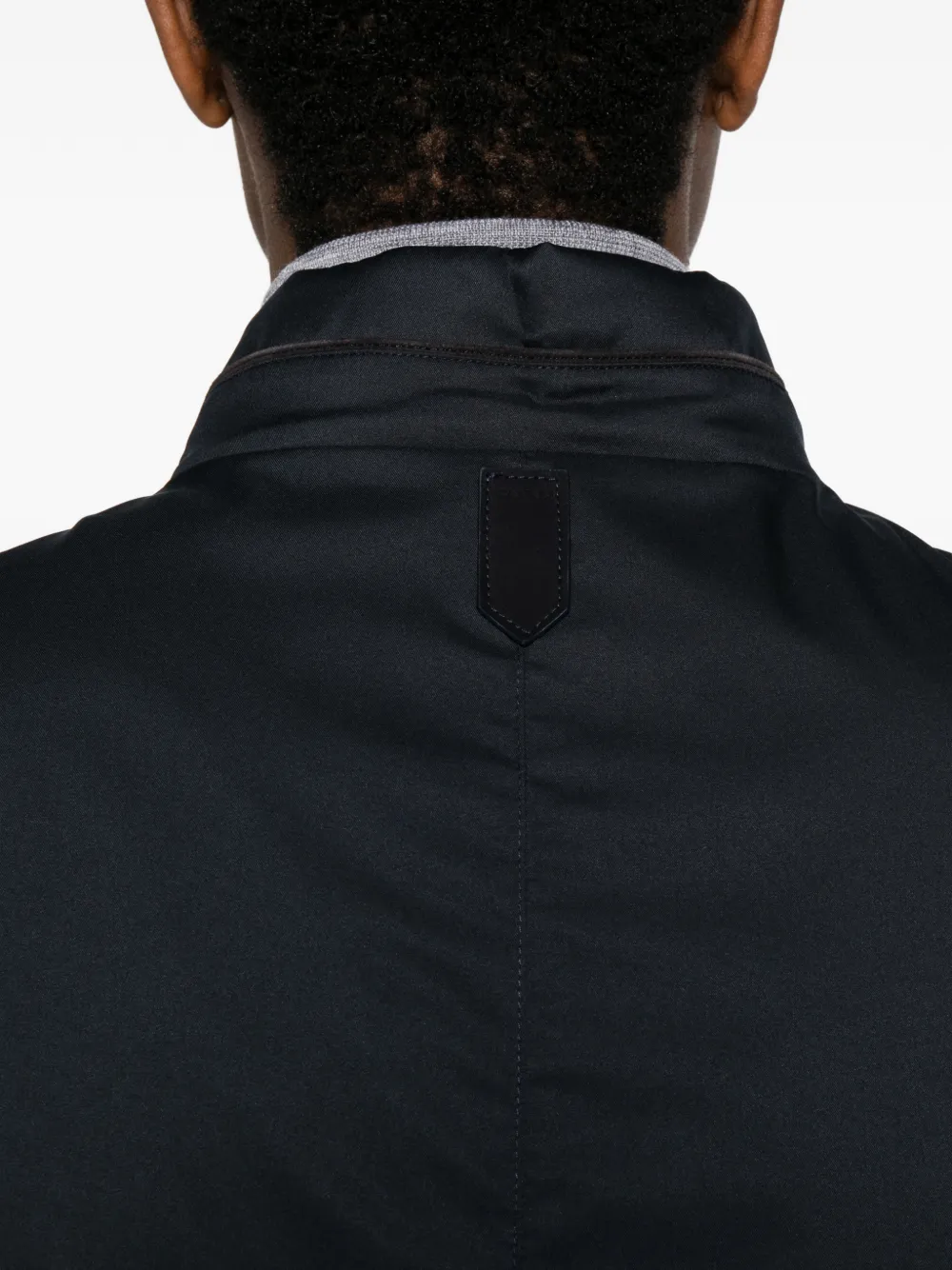 Canali high-neck gilet Blauw