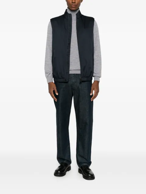 Canali high-neck gilet