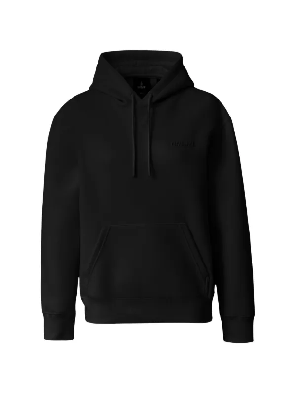 Mackage Zosia Logo-embroidered Drawstring Hoodie in Black