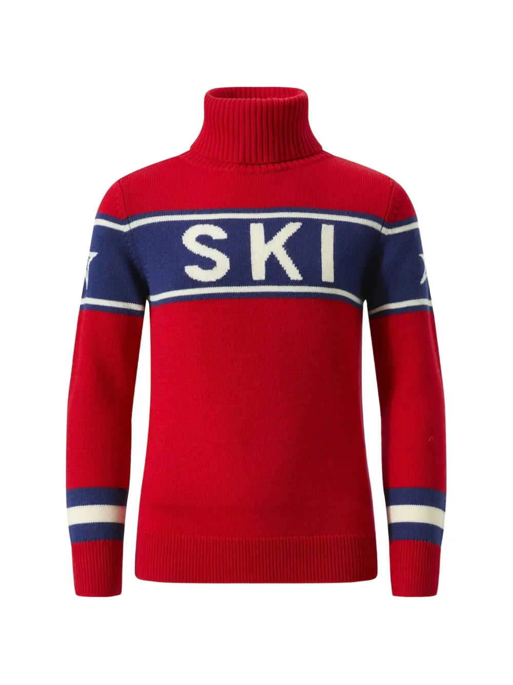 Perfect Moment Kids Schild intarsia-knit sweater - Rouge