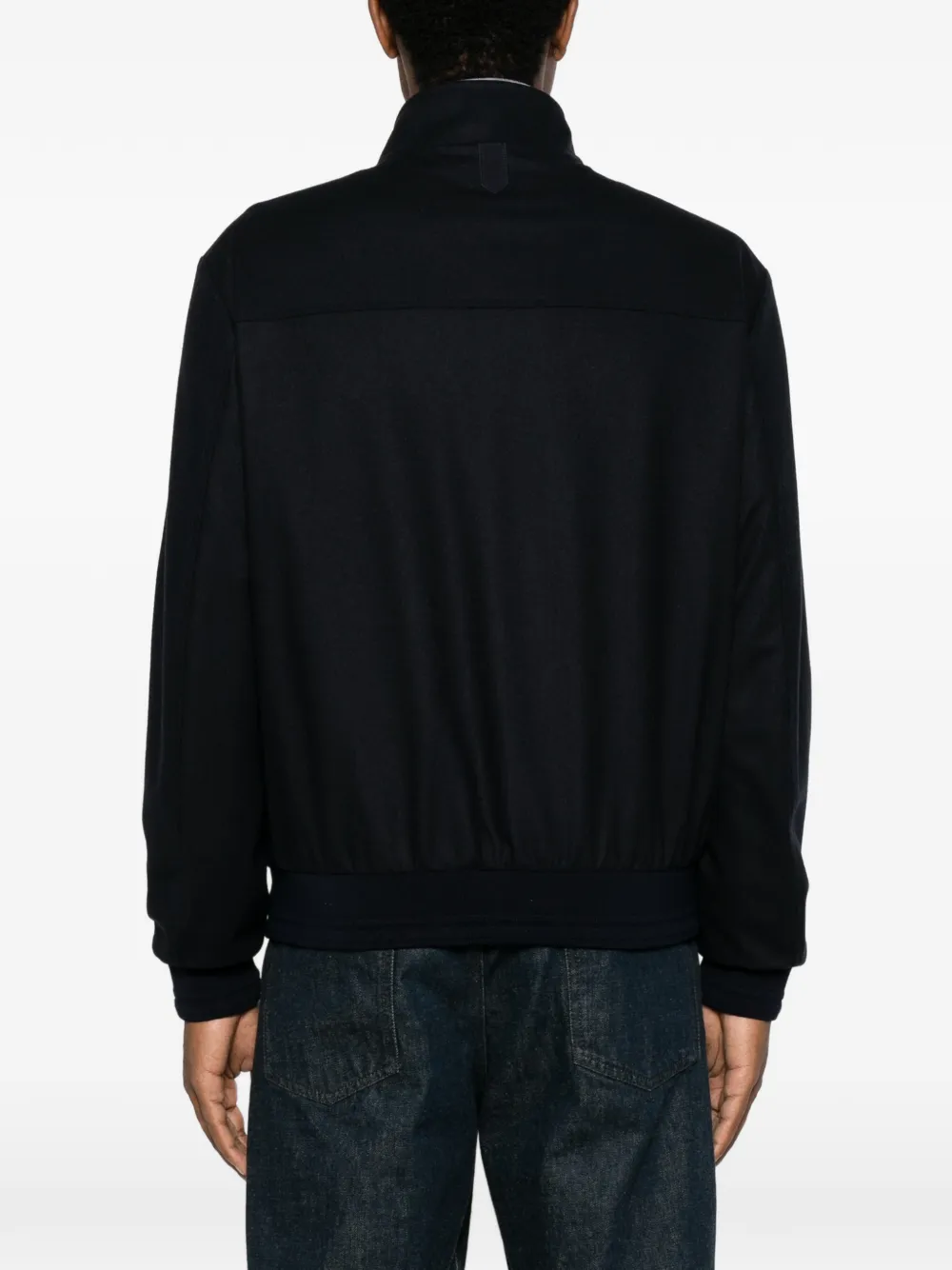 Canali Bomberjack met rits Blauw