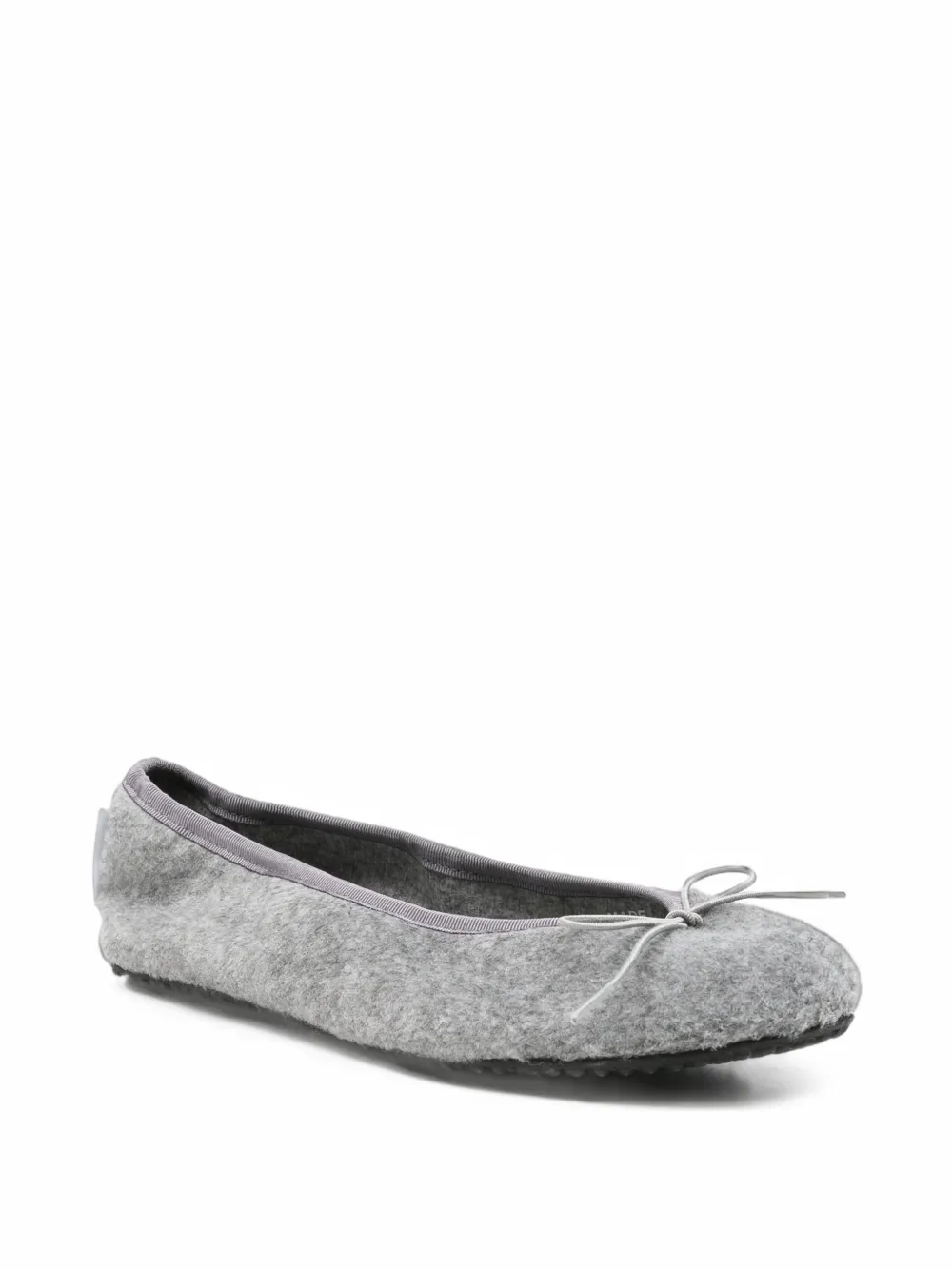 Gimaguas bow-detail felt ballet flats - Gris Gimaguas bow-detail felt ballet flats - Gris