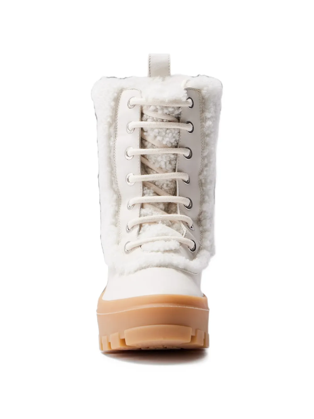 Mackage Hero WSH Shearling-trim Lace-up Boots in Neutrals