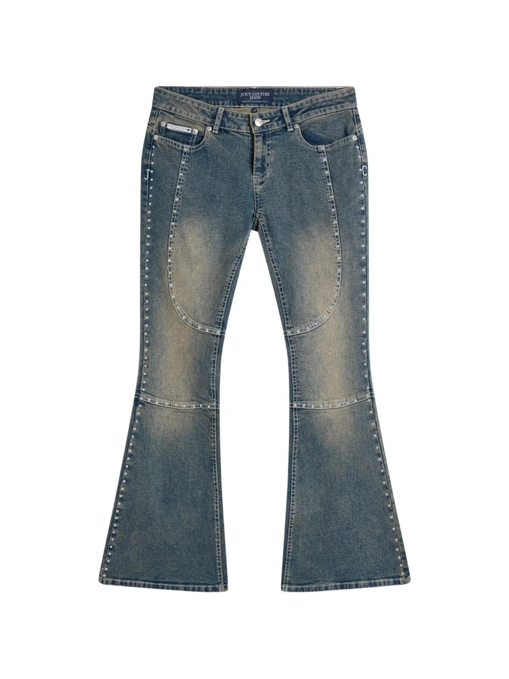 Juicy Couture jean bootcut à détails de clous - Bleu Juicy Couture jean bootcut à détails de clous - Bleu