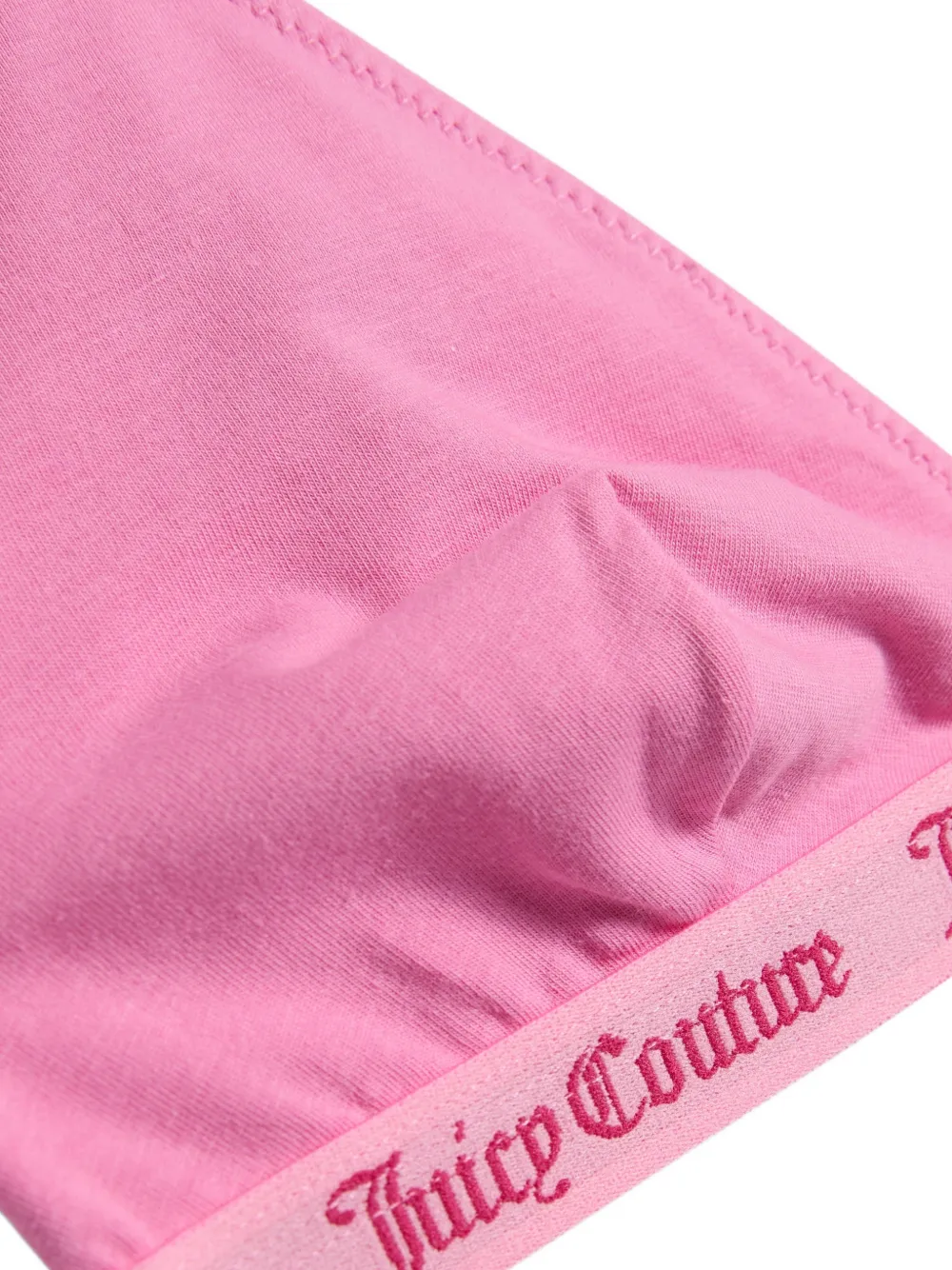 Juicy Couture Drie triangel-bh's met gewelfde afwerking Roze