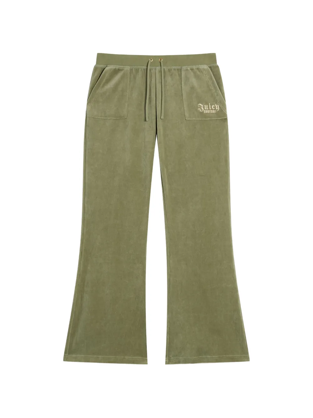 Juicy Couture Regal Rebelle velvet-effect track pants - Verde