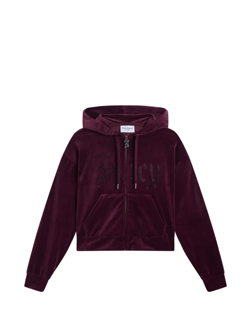 Juicy Couture Old Gothic cropped hoodie - Violett