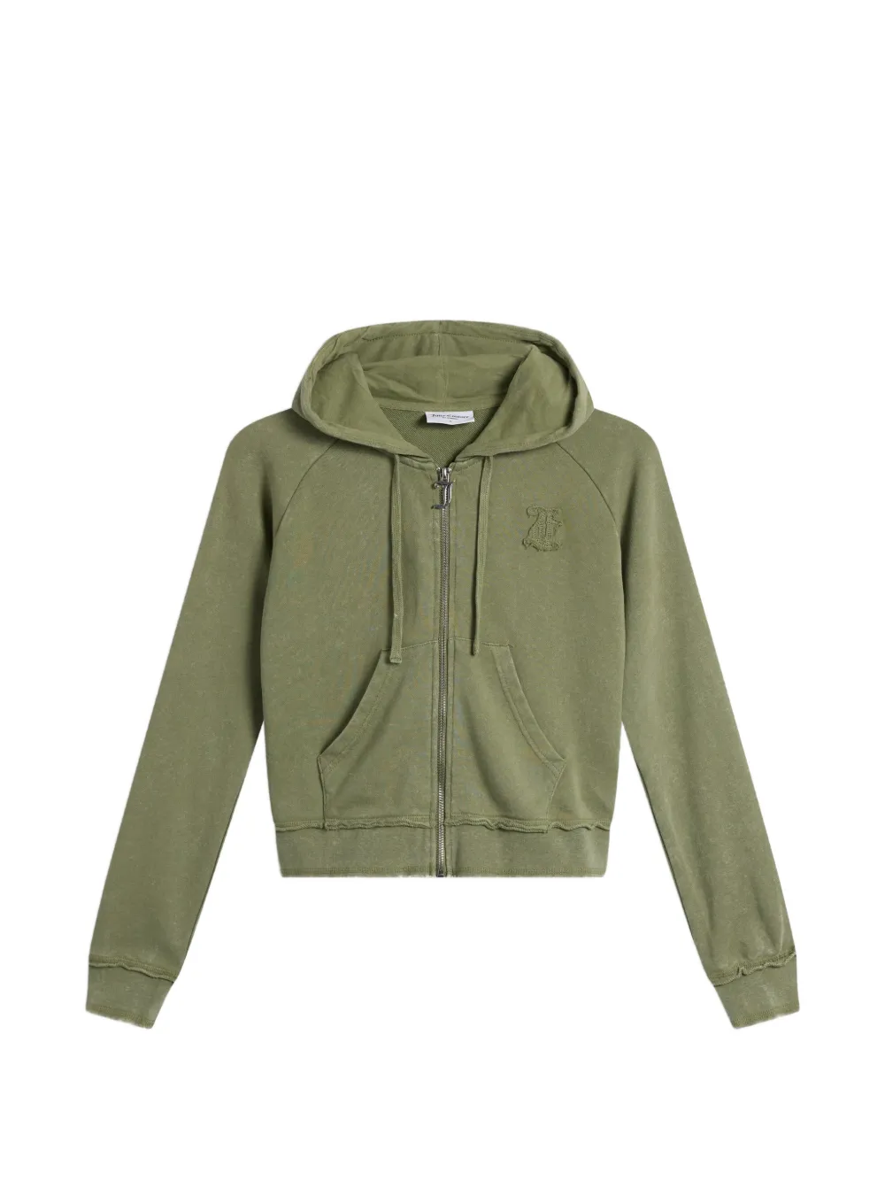 Juicy Couture applique-logo fleece hoodie - Grün