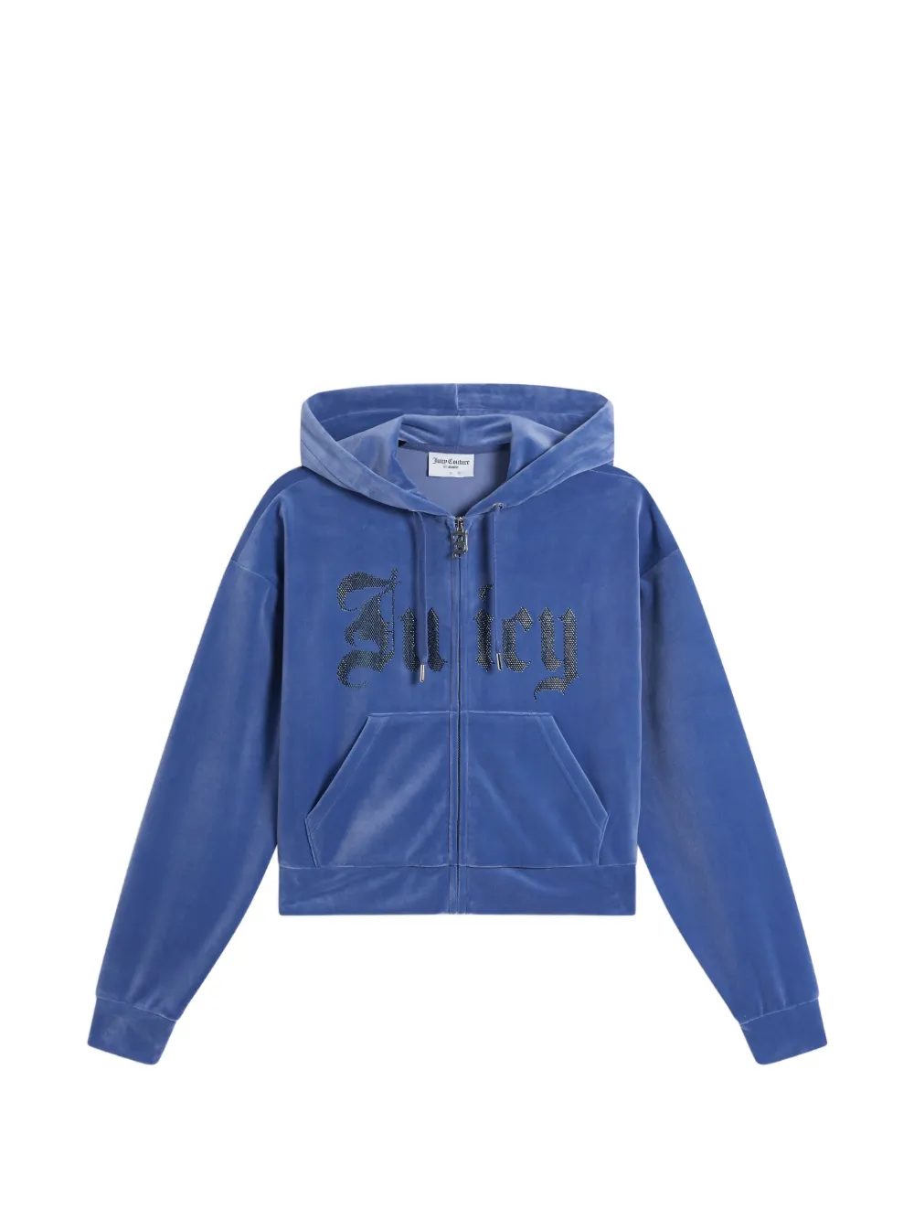 Juicy Couture Old Gothic cropped hoodie - Blau