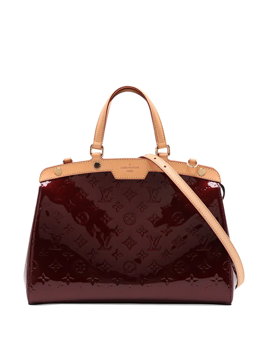 Louis Vuitton Pre-Owned 2013 Monogram Vernis Brea MM satchel - Rosso