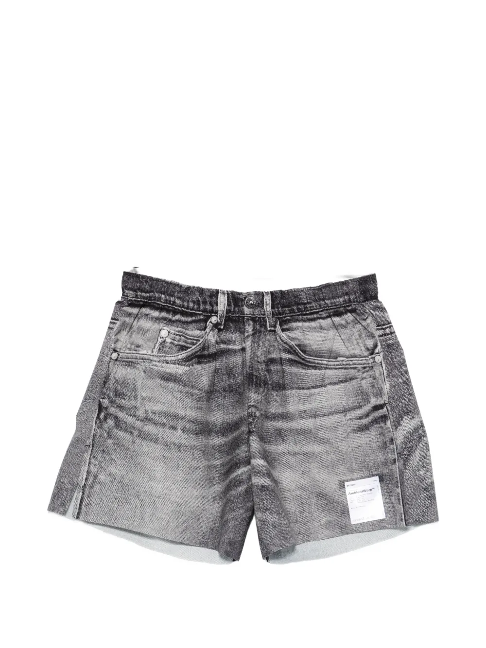 Satisfy AmbientWarp denim-print shorts - Gris Satisfy AmbientWarp denim-print shorts - Gris