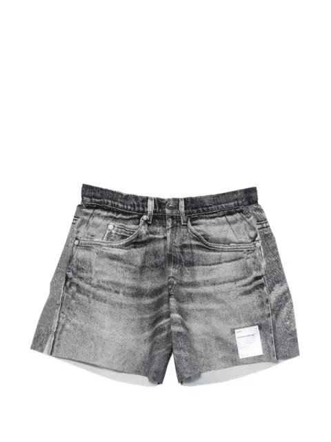 Satisfy AmbientWarp denim-print shorts