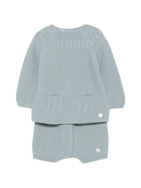 Paz Rodriguez Terra cable-knit two-piece set