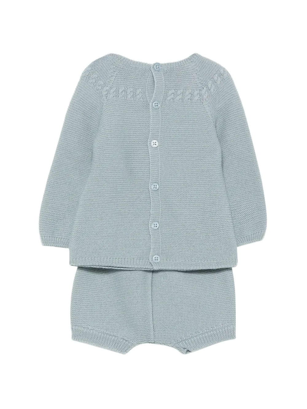Paz Rodriguez Terra kabelgebreide tweedelige set Blauw