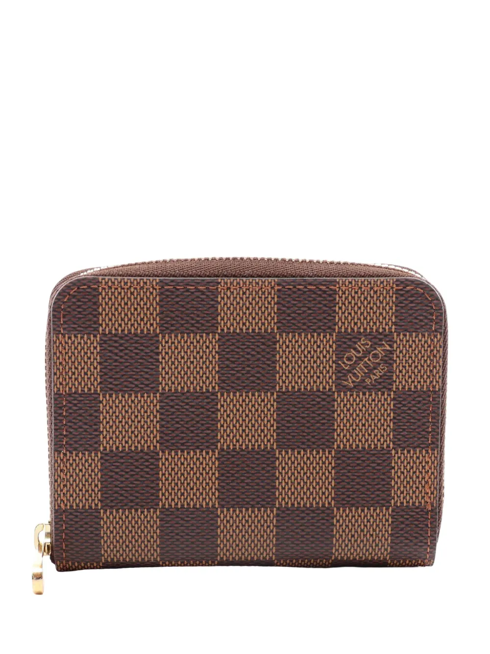 Louis Vuitton Pre-Owned 2015 Damier Ebene Zippy coin pouch - Braun
