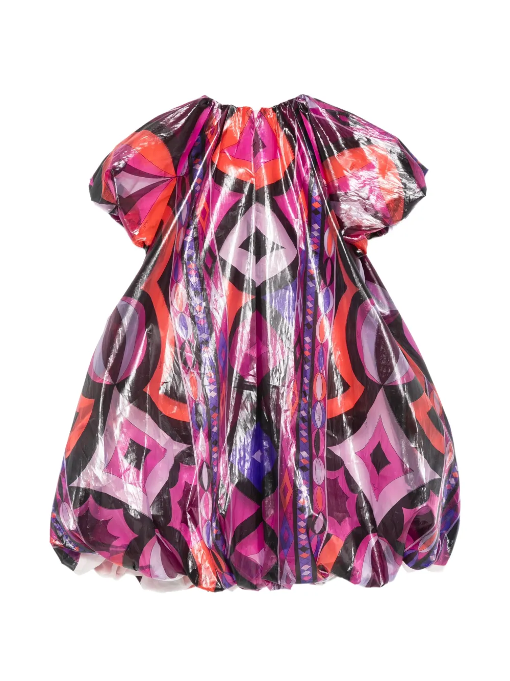 PUCCI Junior Top met geometrische print en pofmouwen Paars
