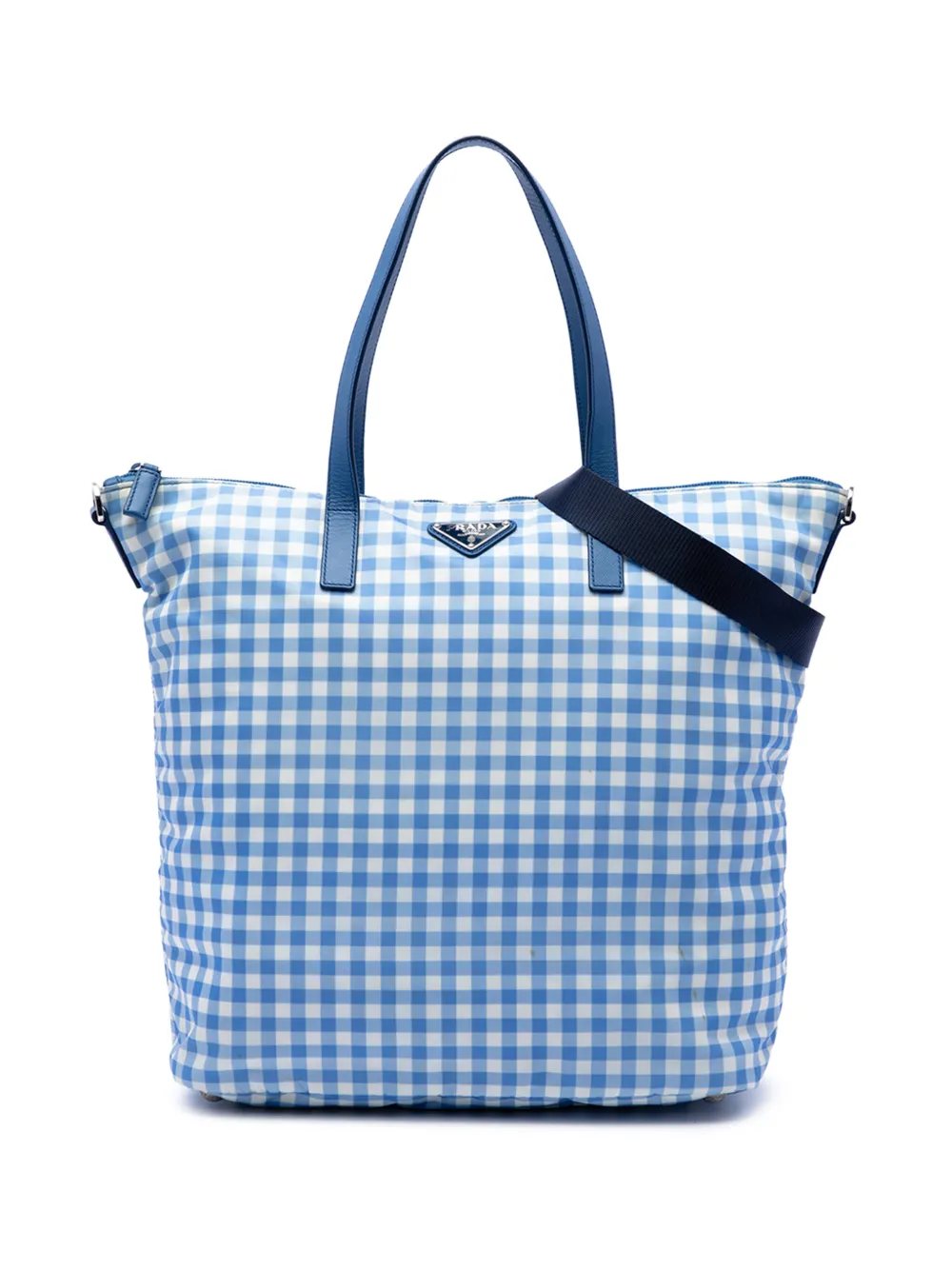 Prada Pre-Owned 2013-2026 Tessuto Stampato satchel - Blu
