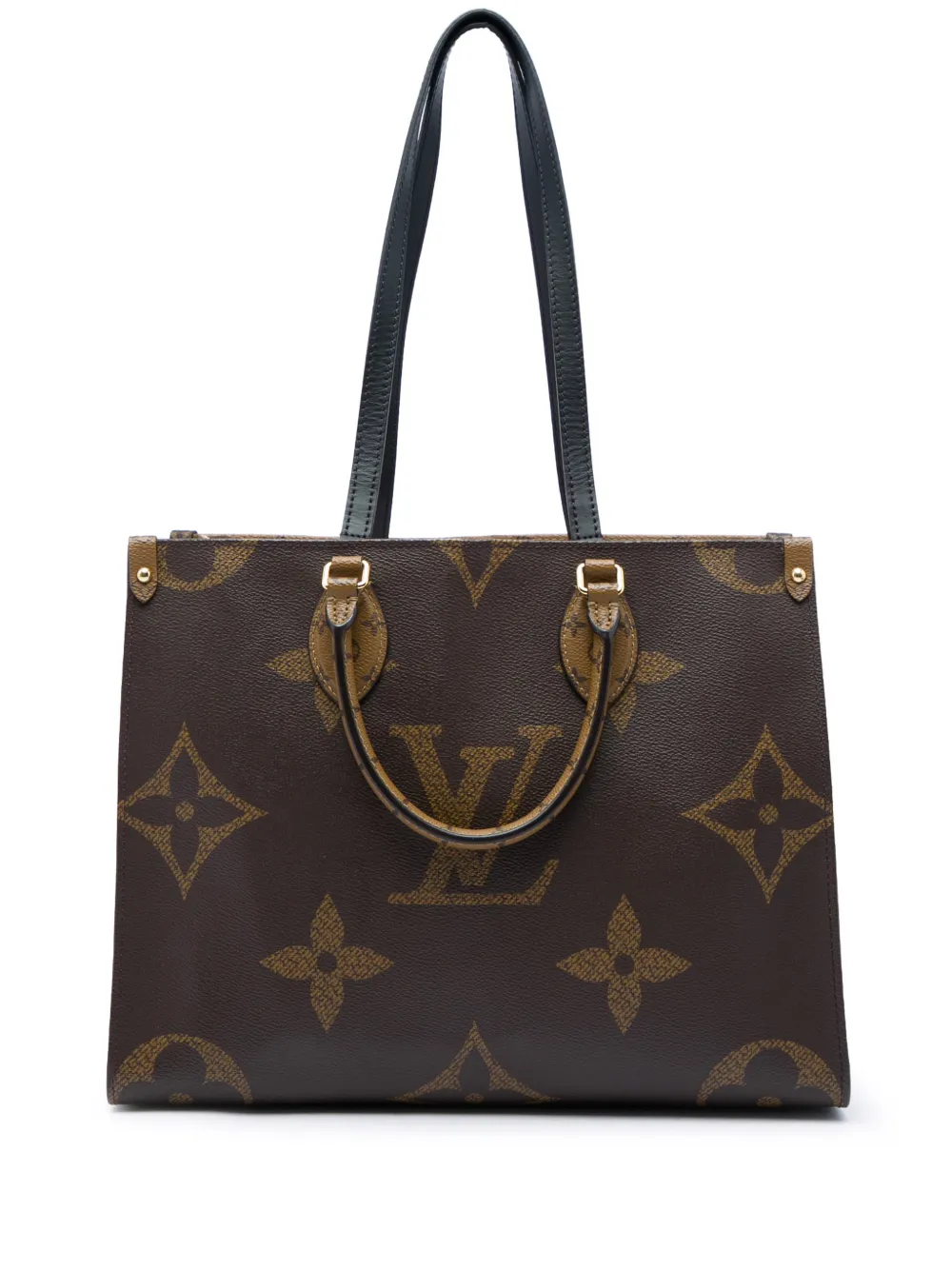 Louis Vuitton Pre-Owned 2021 Monogram Reverse Giant OnTheGo MM satchel - Brown