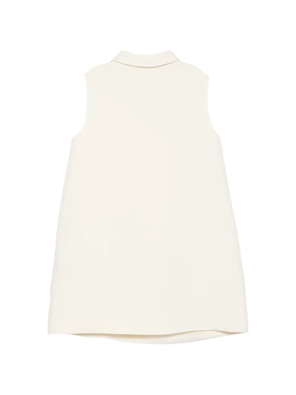 Fendi Kids Mouwloze jurk Beige