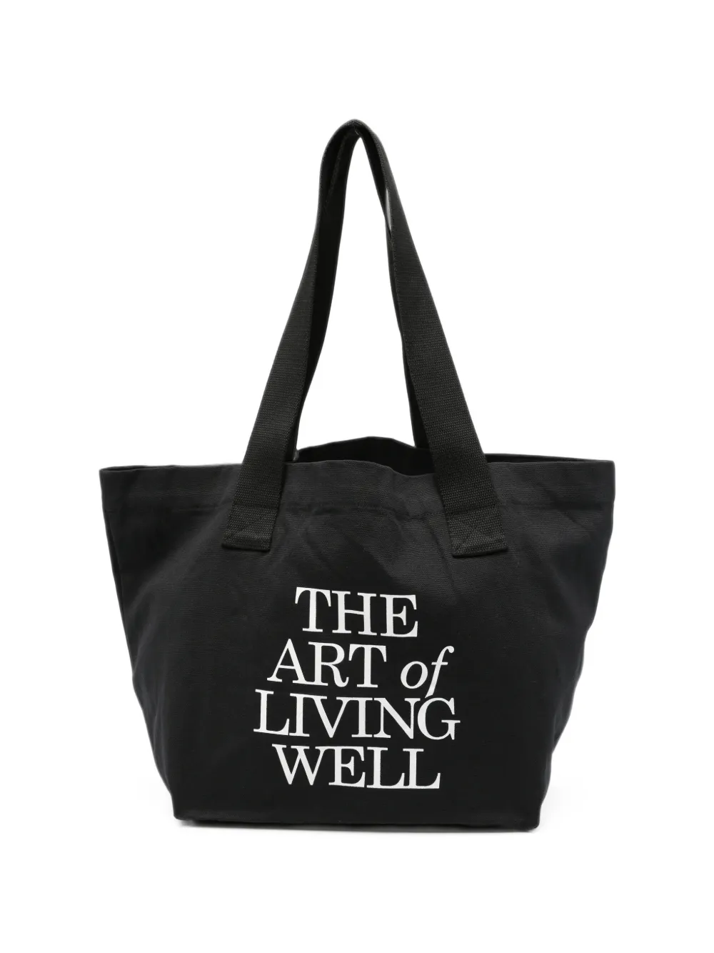 Sporty & Rich print tote bag - Nero