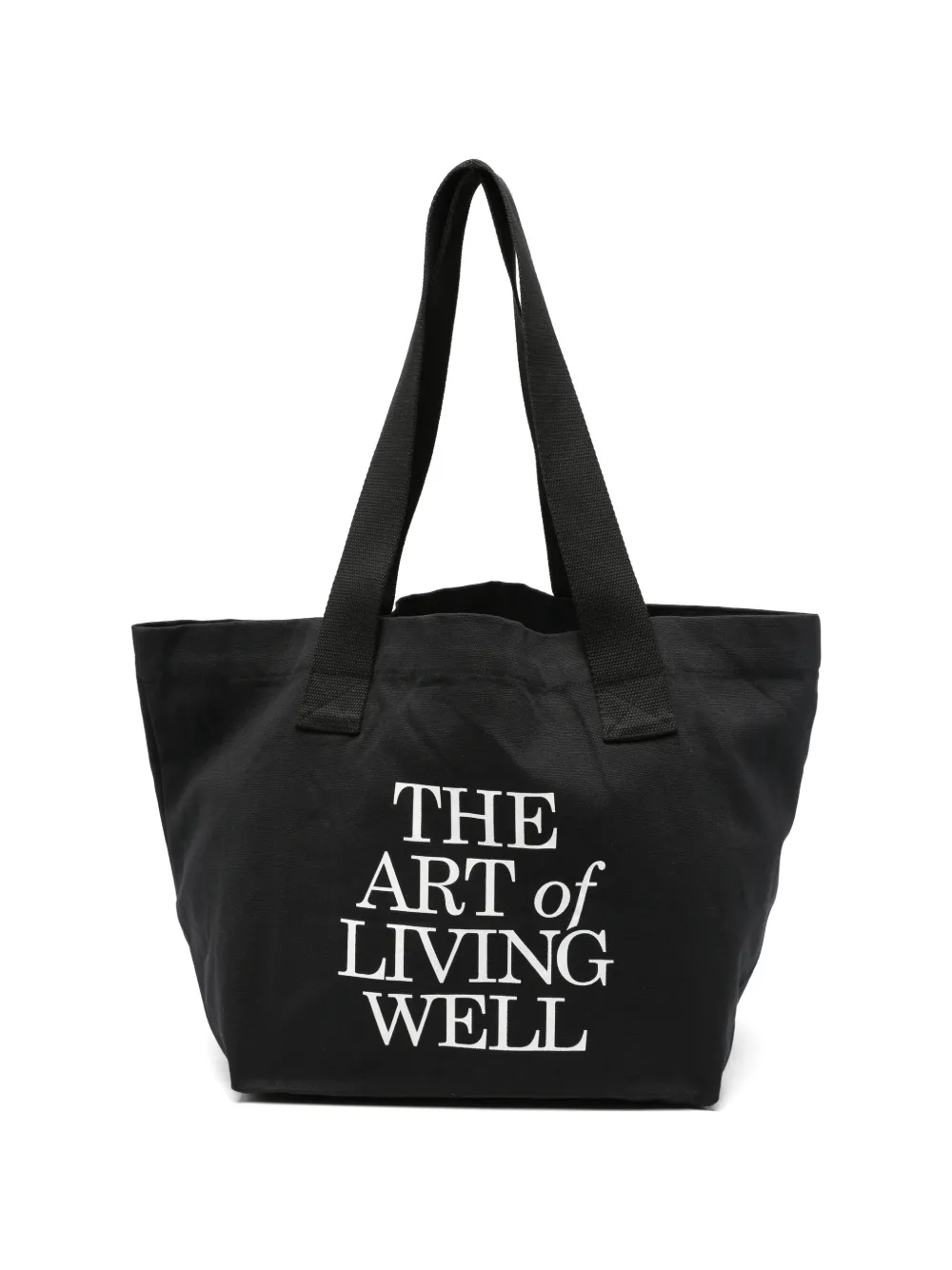 Sporty & Rich print tote bag - Nero