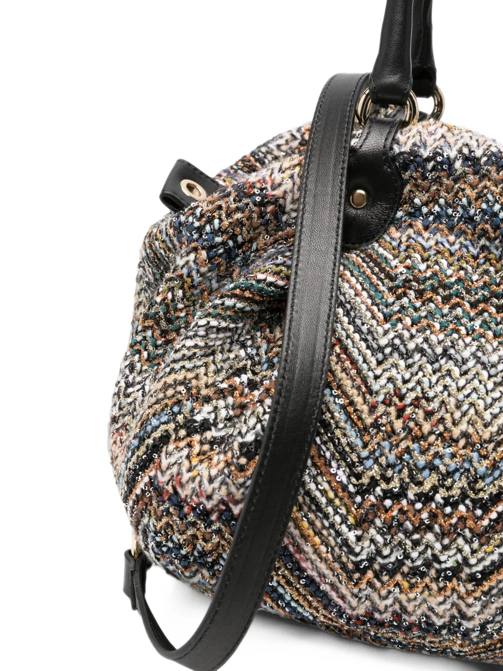 Missoni Gebreide shopper met zigzag-patroon Grijs