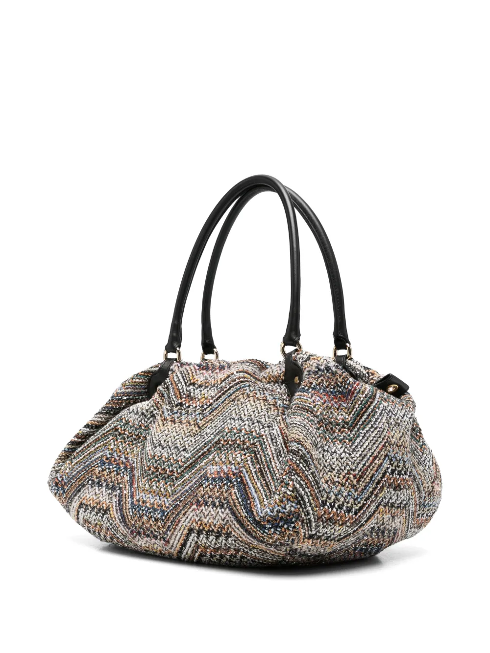 Missoni Gebreide shopper met zigzag-patroon Grijs