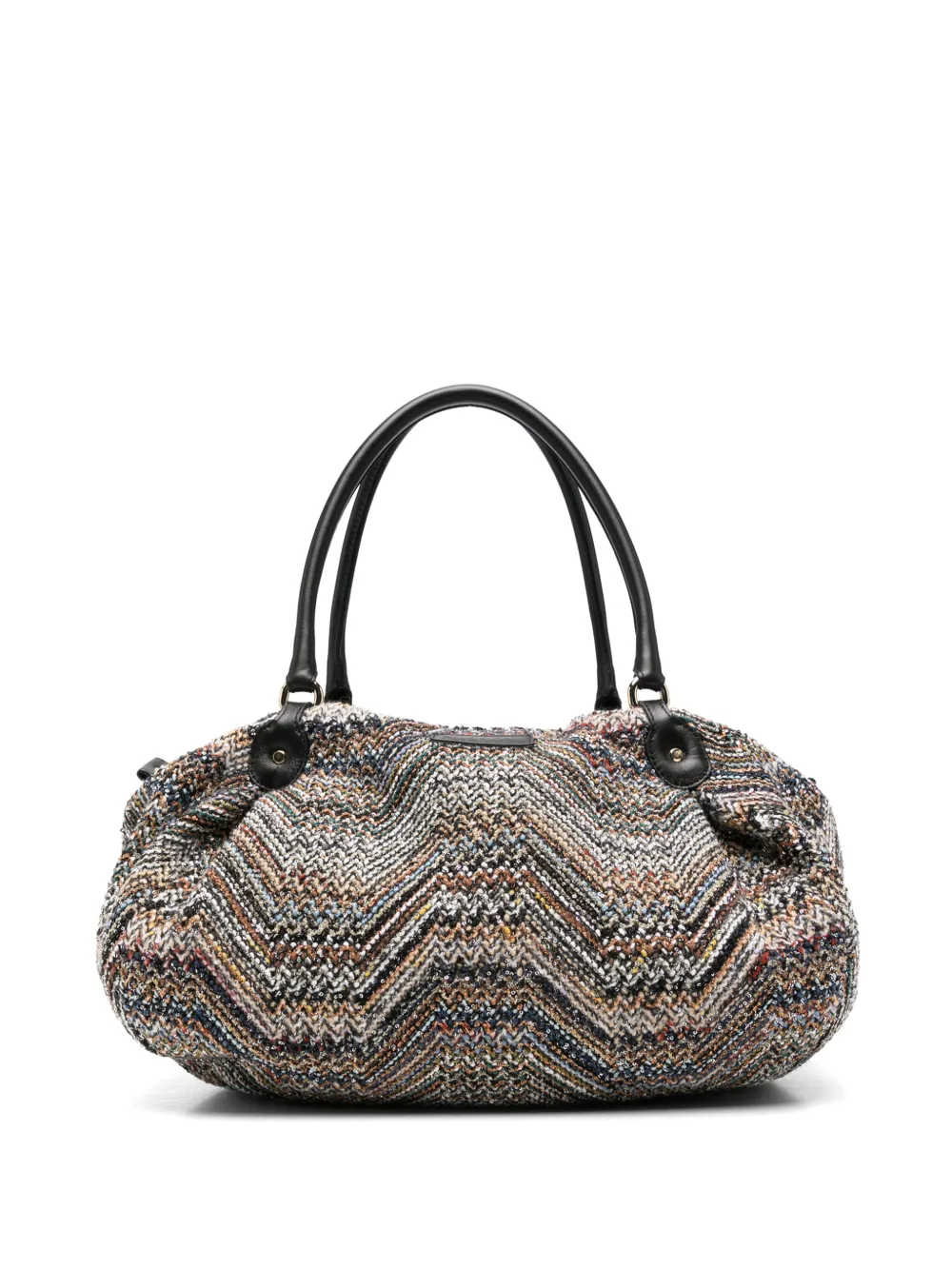 Missoni Gebreide shopper met zigzag-patroon Grijs
