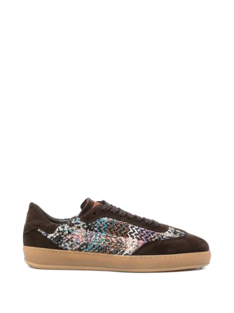 Missoni tenis Alice con paneles tejidos en zigzag