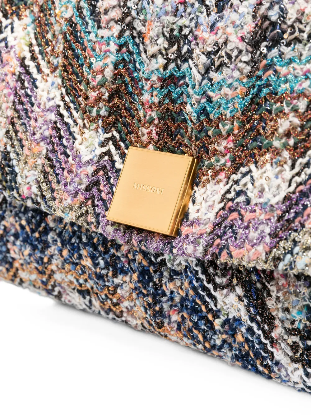 Missoni Schoudertas met zigzagpatroon Beige