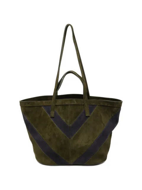 Missoni tote Trapezoid mediana de gamuza con chevron