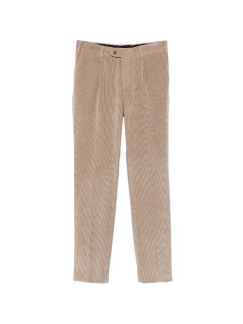 Brioni pleated corduroy trousers