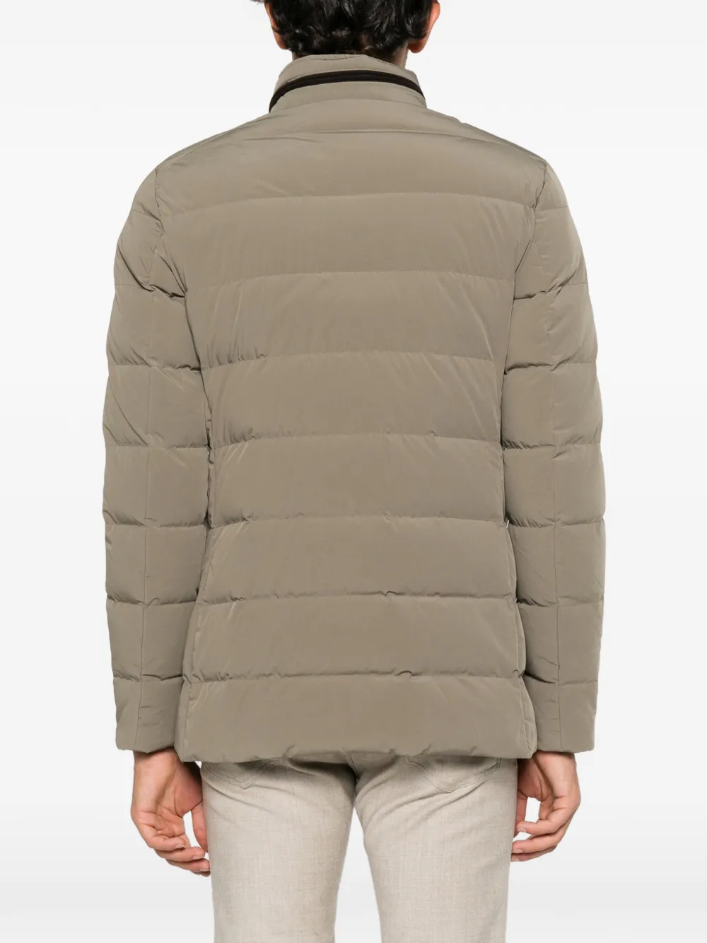 Moorer quilted button-front jacket Bruin