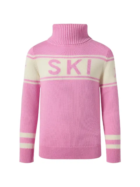 Perfect Moment Kids Schild intarsia-knit sweater