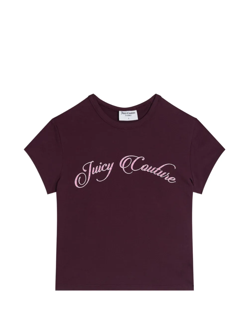 Juicy Couture t-shirt strassé à logo imprimé - Violet